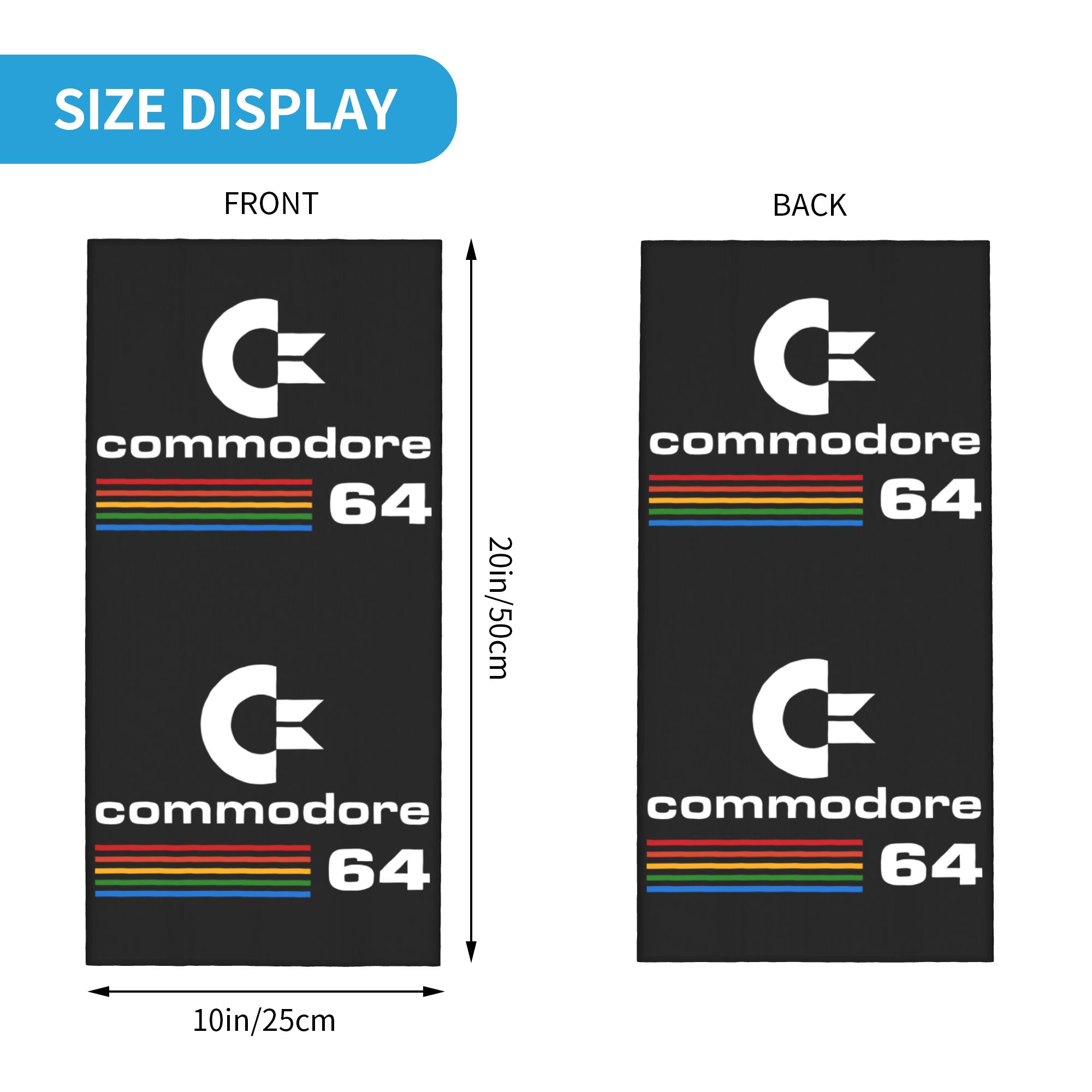 Custom Commodore 64 Bandana Ne – обзор и цена Neck Gaiter Face Cover