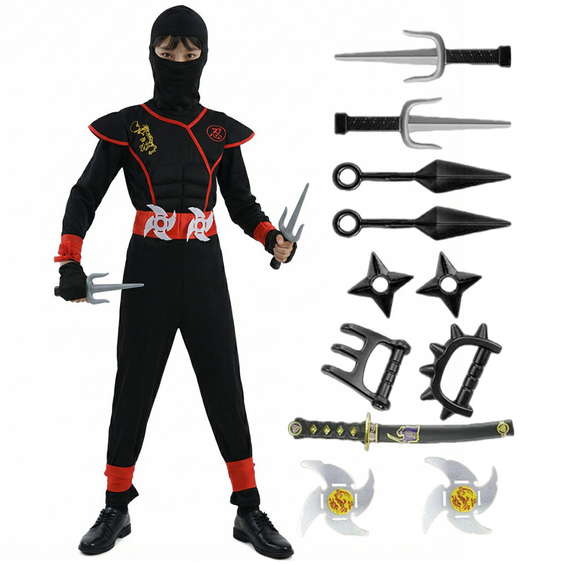 Black and Blue Ninja Costume f – обзор и цена Black Face Mask Pack