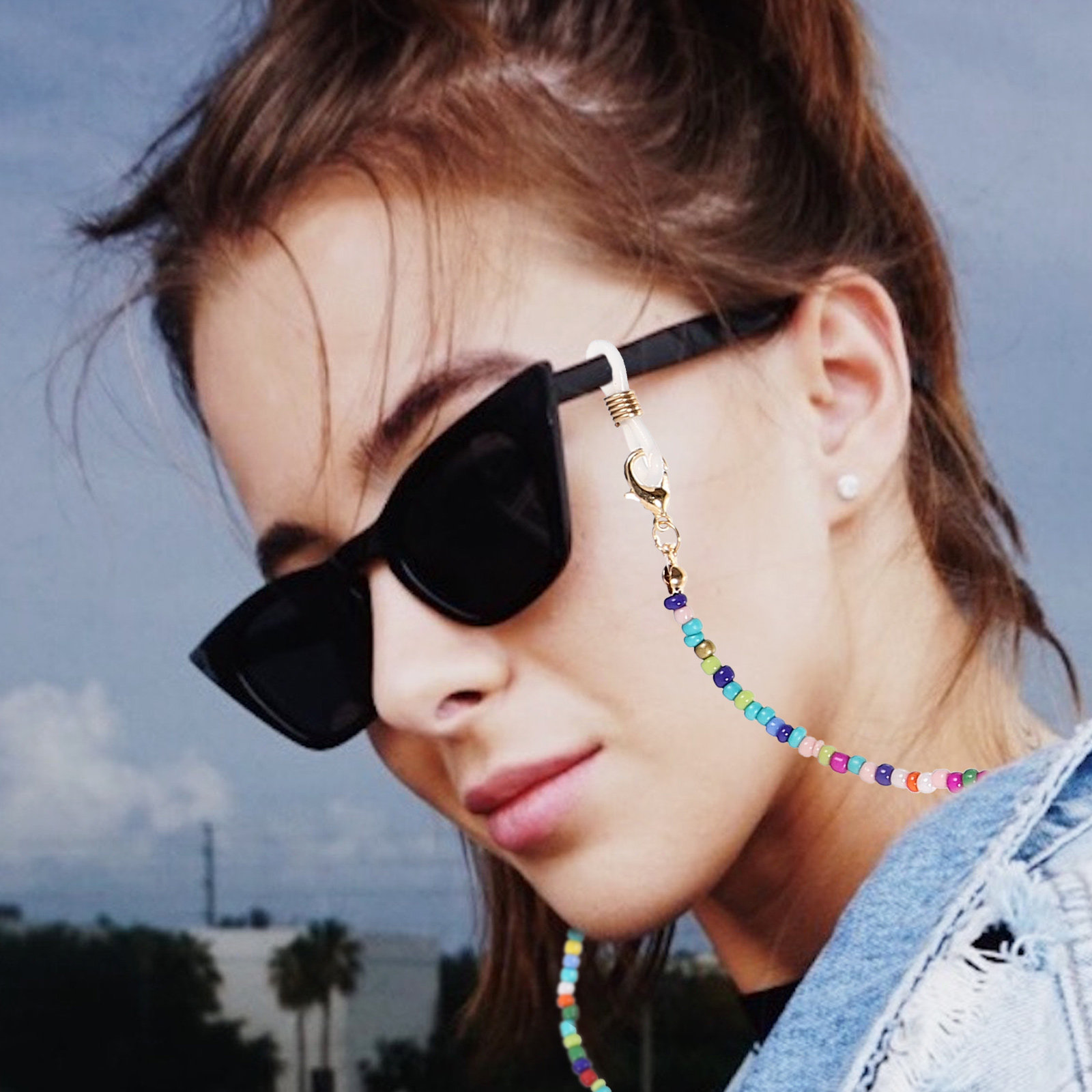 5Pcs Eyeglass Chains Beaded An – обзор и цена Mask Chain Holder