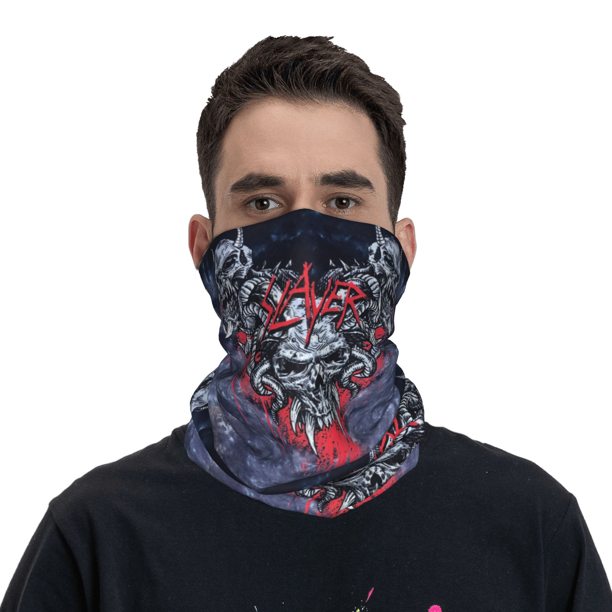 Custom Heavy Metal Rock  Slaye – обзор и цена Neck Gaiter Face Cover