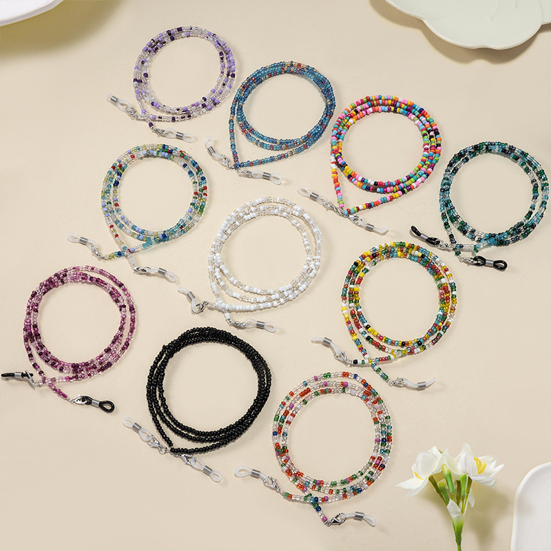 【F】 Colorful Rice Bead Glasses – обзор и цена Mask Chain Holder