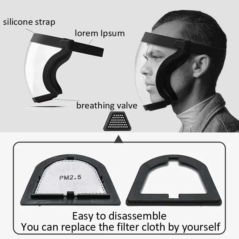 Protective Full Face Shield Ma – обзор и цена Anti Pollution Mask