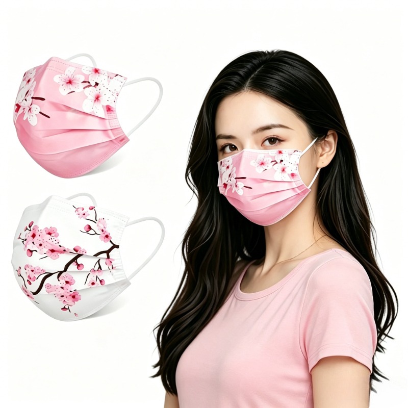 10pcs Floral Star Print Face M – обзор и цена Cloth Face Mask Washable
