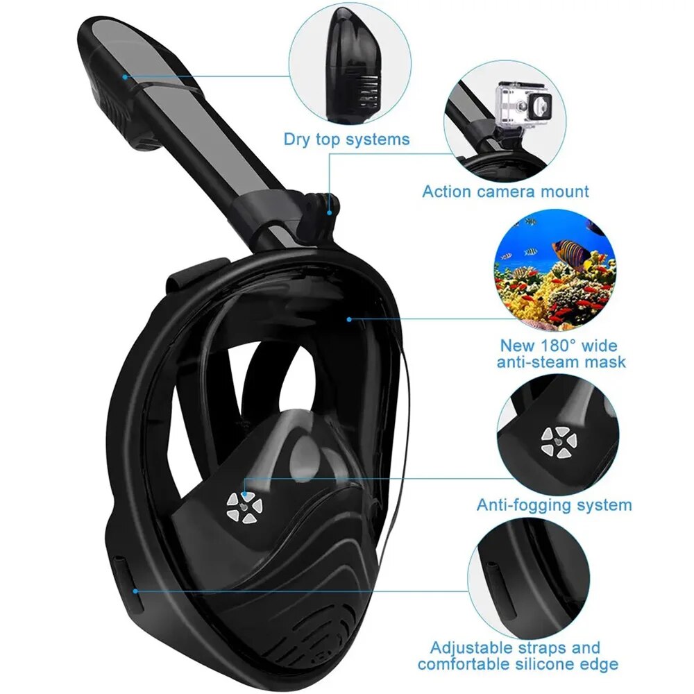 Underwater Snorkeling Full Fac – обзор и цена Anti Pollution Mask