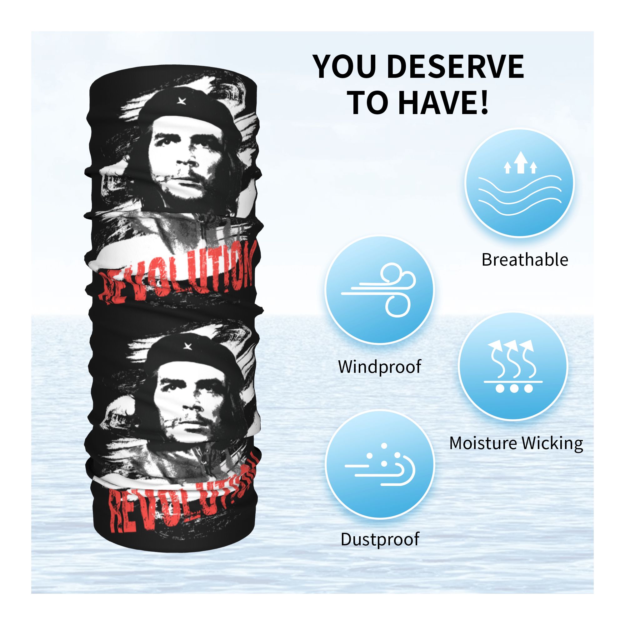 Custom Che Guevara Revolution  – обзор и цена Neck Gaiter Face Cover