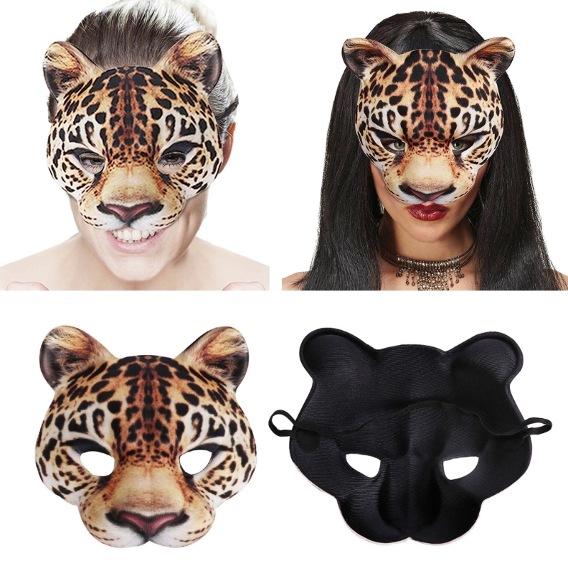 Leopard Mask Party Mask Dress  – обзор и цена Respirator Half Face