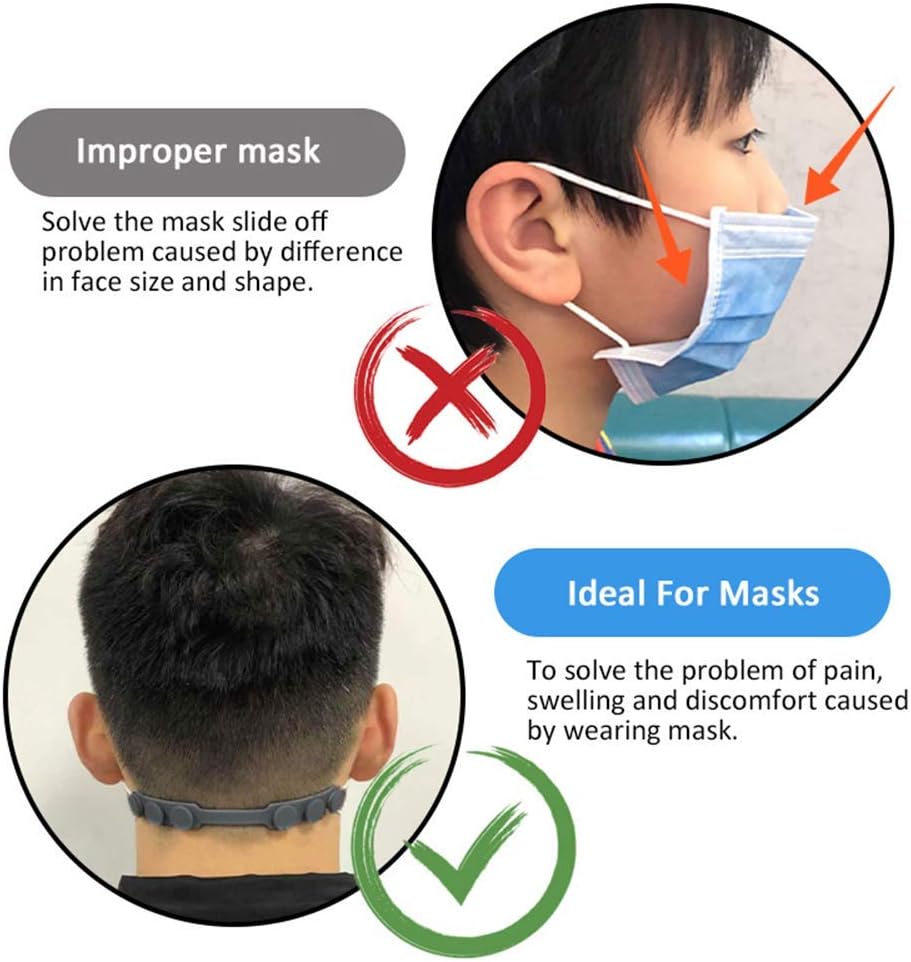 4 Pcs Silicone Ear Savers for  – обзор и цена Mask Ear Saver Strap
