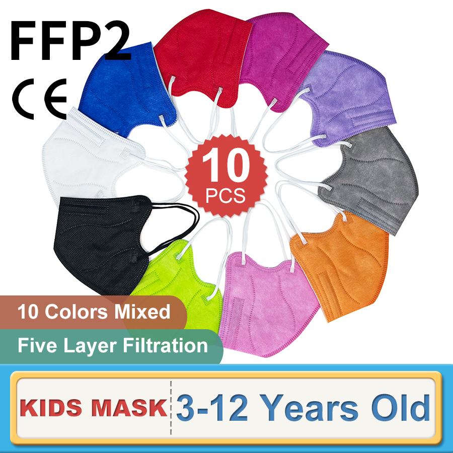10PCS Children FFP2 Face Mask  – обзор и цена Kn95 Respirator Mask