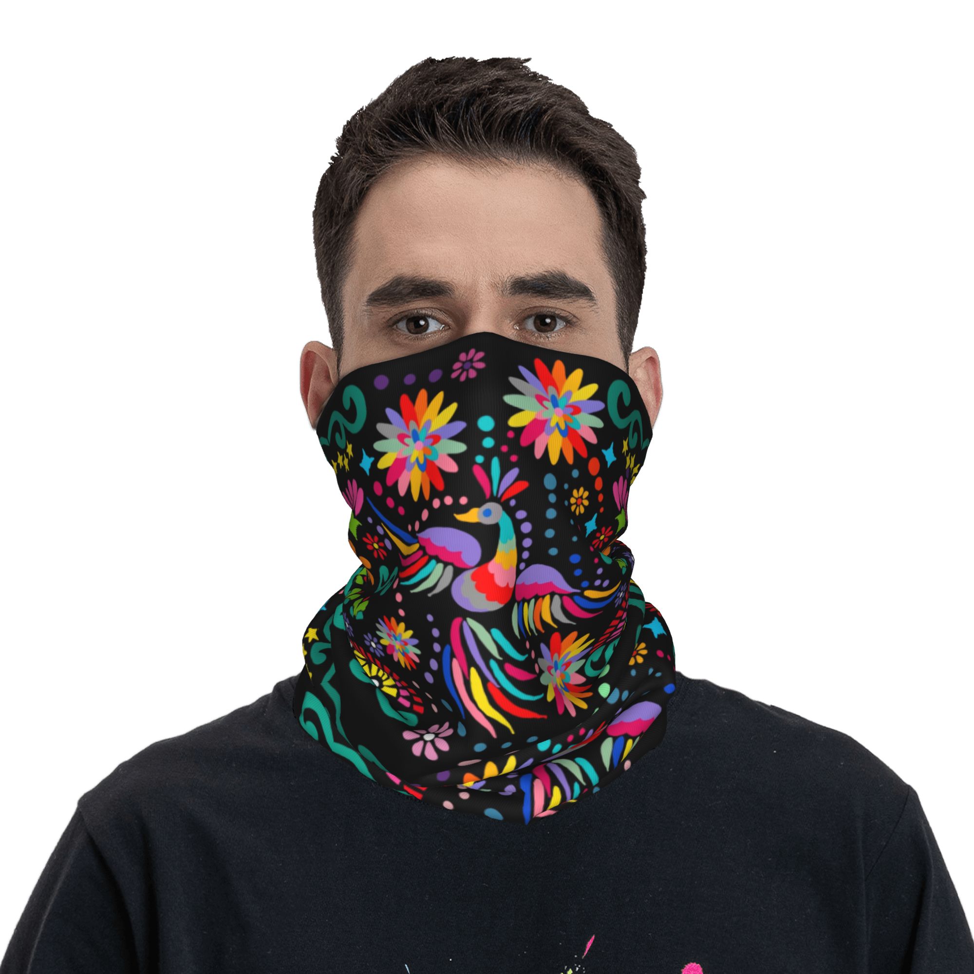 Custom Mexican Floral Flower T – обзор и цена Neck Gaiter Face Cover