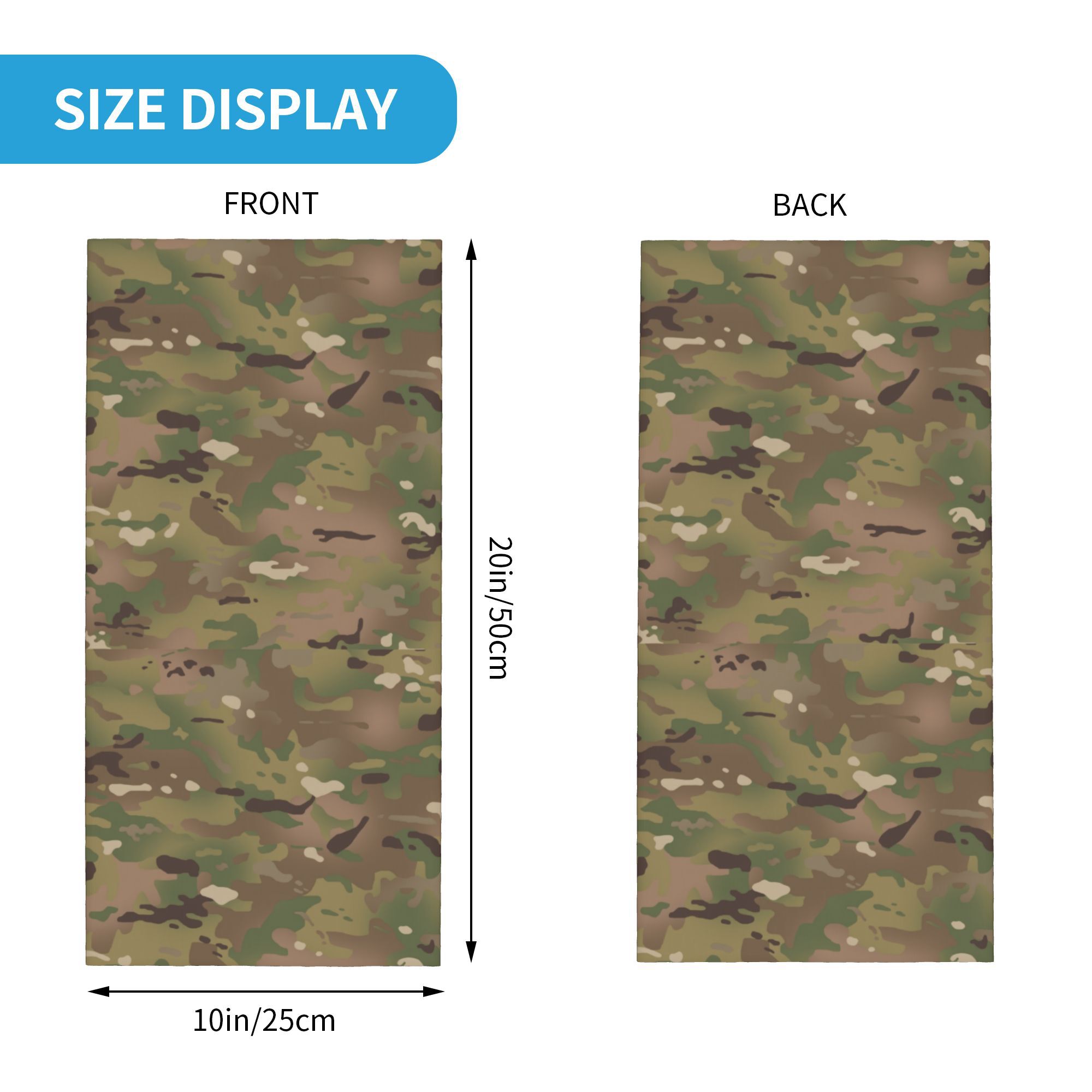 Custom Military Camouflage Pat – обзор и цена Neck Gaiter Face Cover