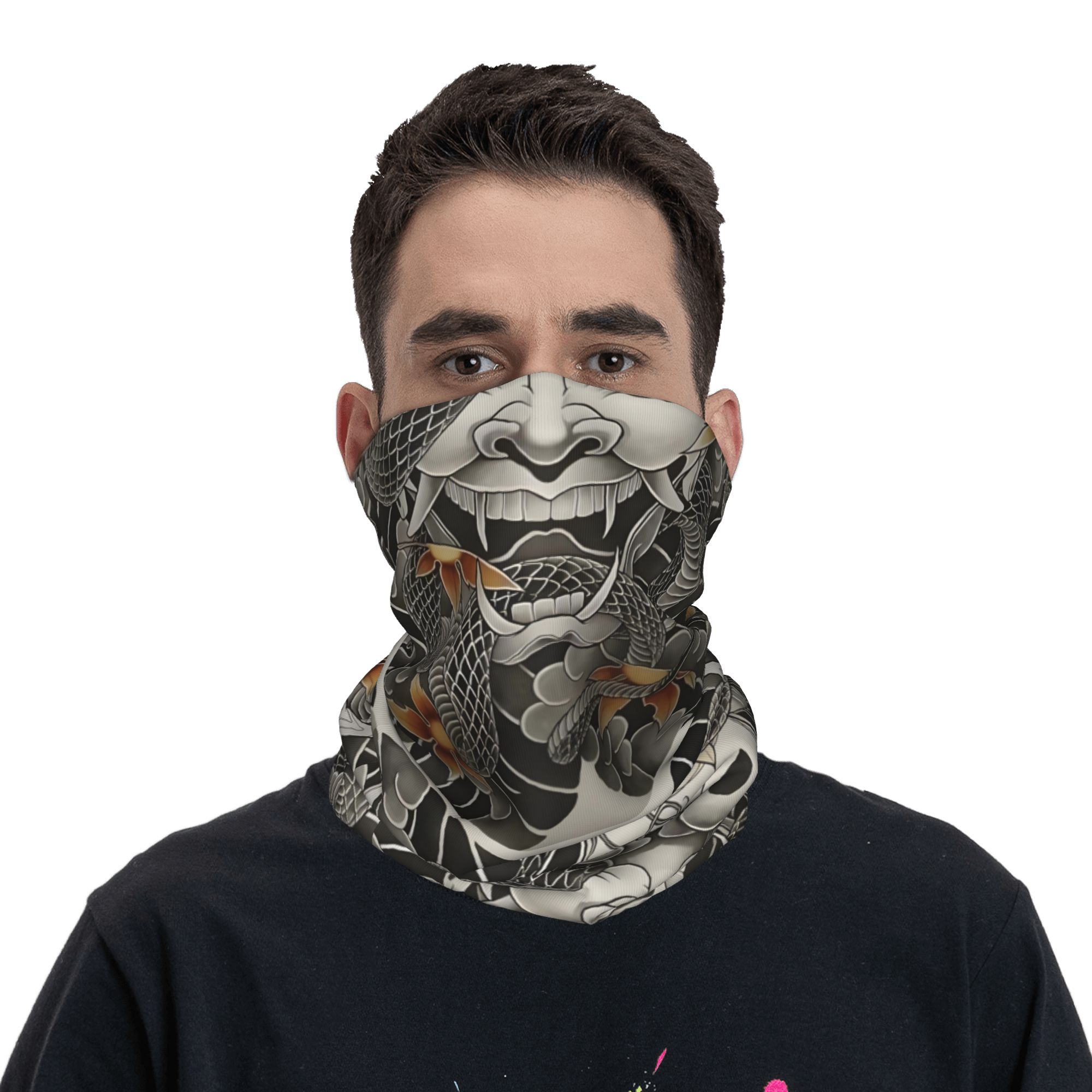Custom Samurai Oni Demon Banda – обзор и цена Neck Gaiter Face Cover