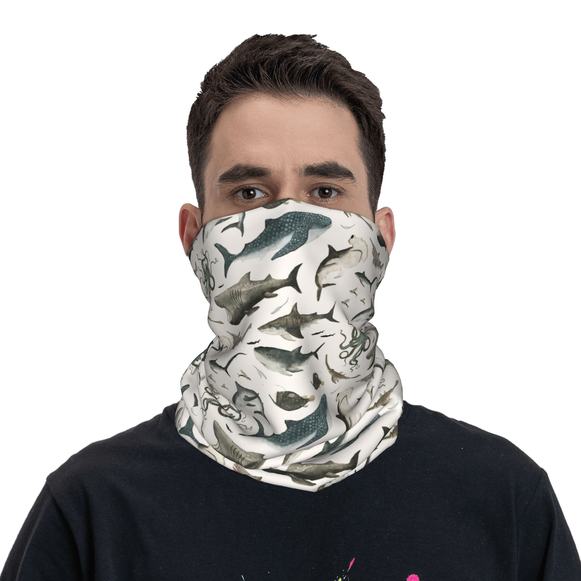 Shark Ocean Animal Sharks Band – обзор и цена Neck Gaiter Face Cover
