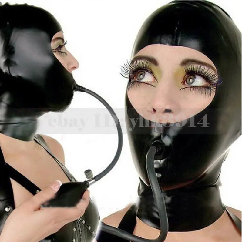 Black Unisex Latex Hoods Mask  – обзор и цена Black Face Mask Pack