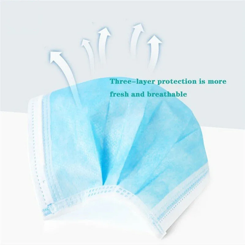 3-Layer Disposable Face Mask-A – обзор и цена Disposable Mask Blue