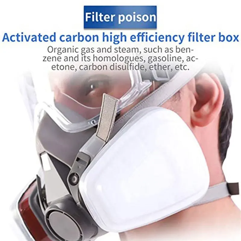 6200 7 in1 Gas Mask Gas-Proof  – обзор и цена Respirator Half Face
