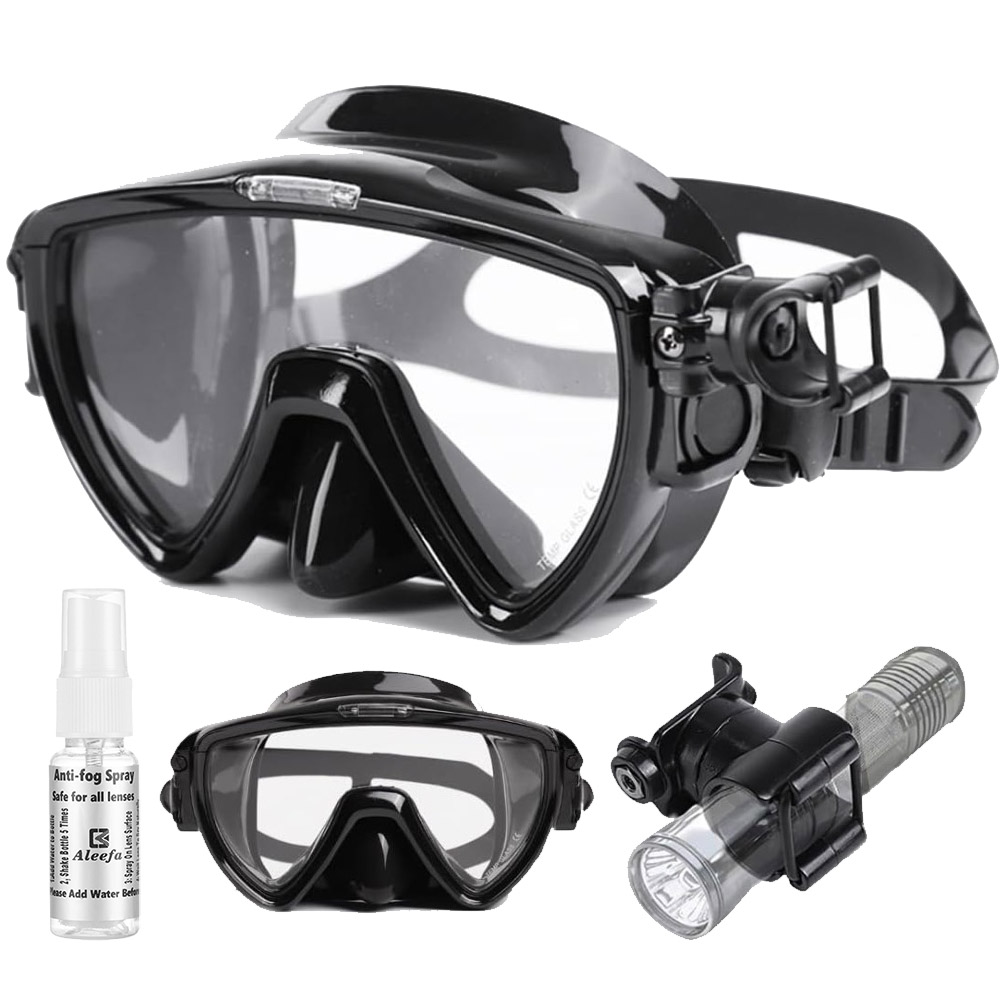 Scuba Diving Mask with flashli – обзор и цена Silicone Mask Bracket